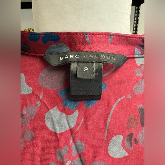 Vintage Marc by Marc Jacobs Silk Floral Dress - Size 2 - Picture 3 of 16
